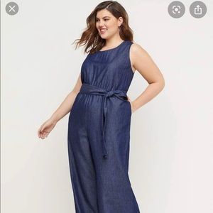 Like New-Lane Bryan Women’s Chambray Jumpsuit S22